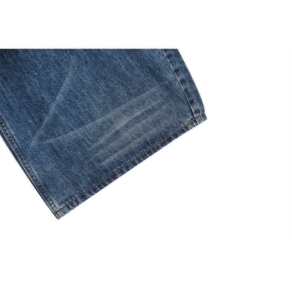 Reverse - wearing Deconstructed Leopard Print Jeans - Thrashink