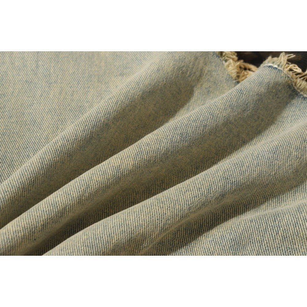 Ripped Leopard Jeans - APEX MADE