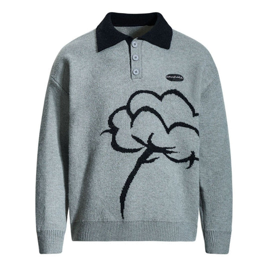 Bloom Polo Knit Sweater - Thrashink