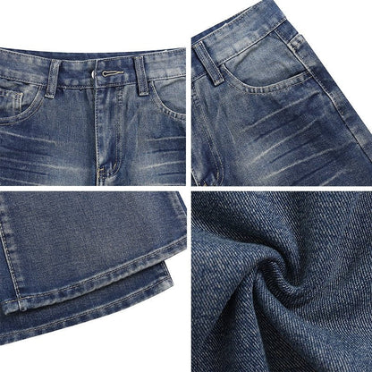 Cut Ripped Distressed Jeans - APEX MADE