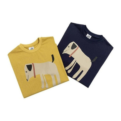 Cute Abstract Dog Printed T-Shirt - APEX MADE