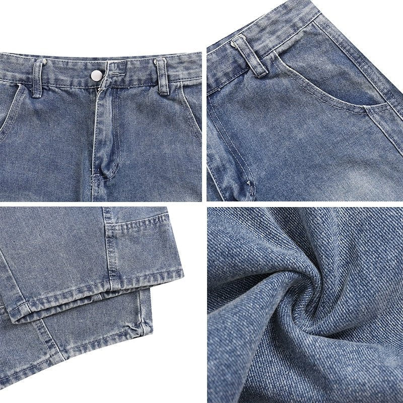 Distressed Light Blue Jeans - APEX MADE