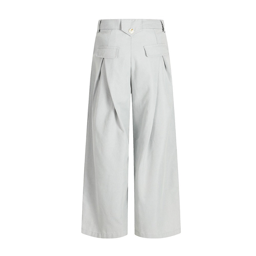 Drooping Style Pleated Suit Pants - APEX MADE