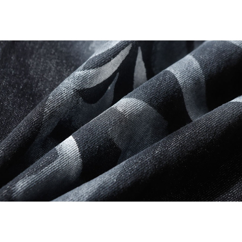 Gothic Ink Printed Jeans - APEX MADE