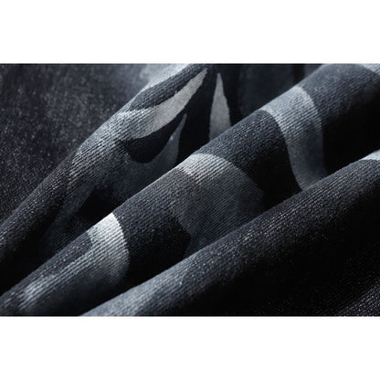 Gothic Ink Printed Jeans - APEX MADE