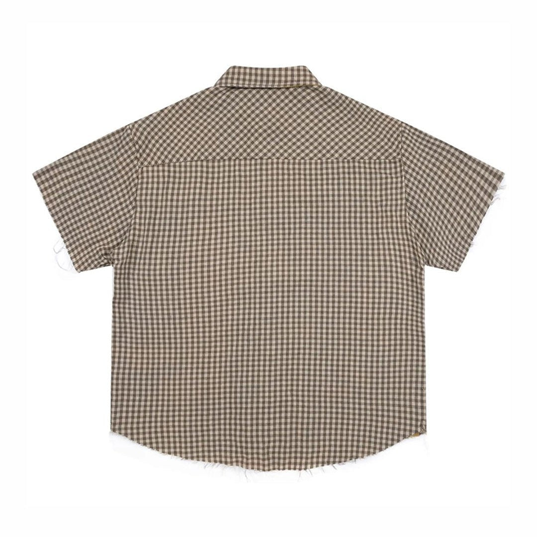 Graffiti Reversible Plaid Shirt - APEX MADE