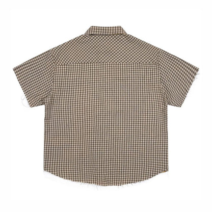 Graffiti Reversible Plaid Shirt - APEX MADE