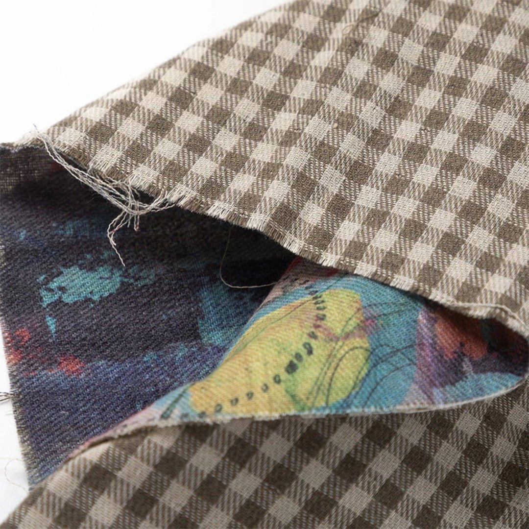 Graffiti Reversible Plaid Shirt - APEX MADE