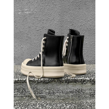 High-top Zip Platform Sneakers - APEX MADE