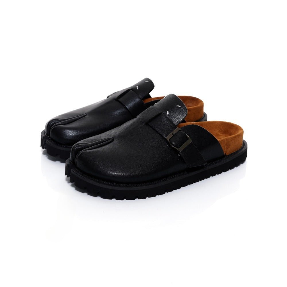 Leather Backless Tabi Shoes - APEX MADE