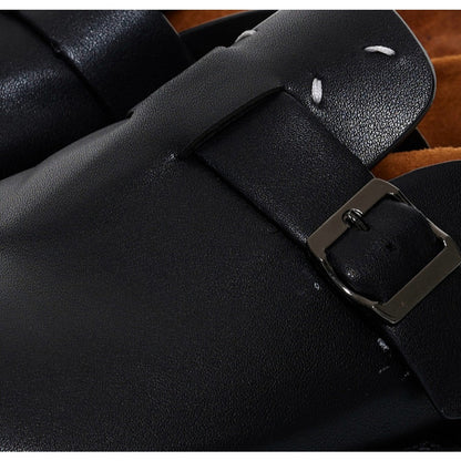Leather Backless Tabi Shoes - APEX MADE