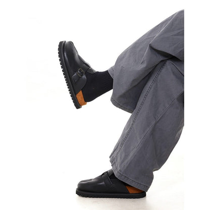 Leather Backless Tabi Shoes - APEX MADE