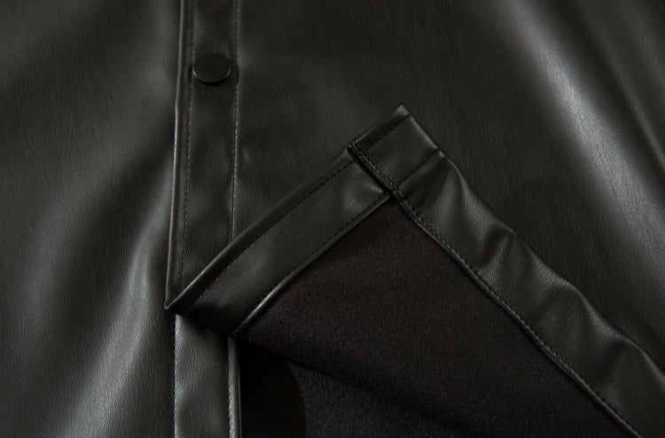 Leather Short Sleeve Shirt - APEX MADE