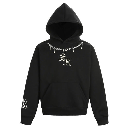Pearl Embellished Hoodie - Thrashink