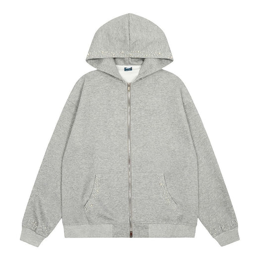 Pearl Studded Hoodie - APEX MADE