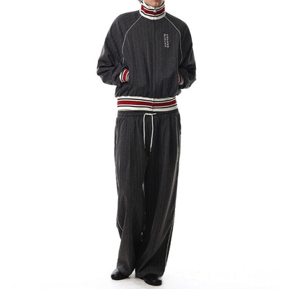 Retro Pinstripe Track Jacket - APEX MADE