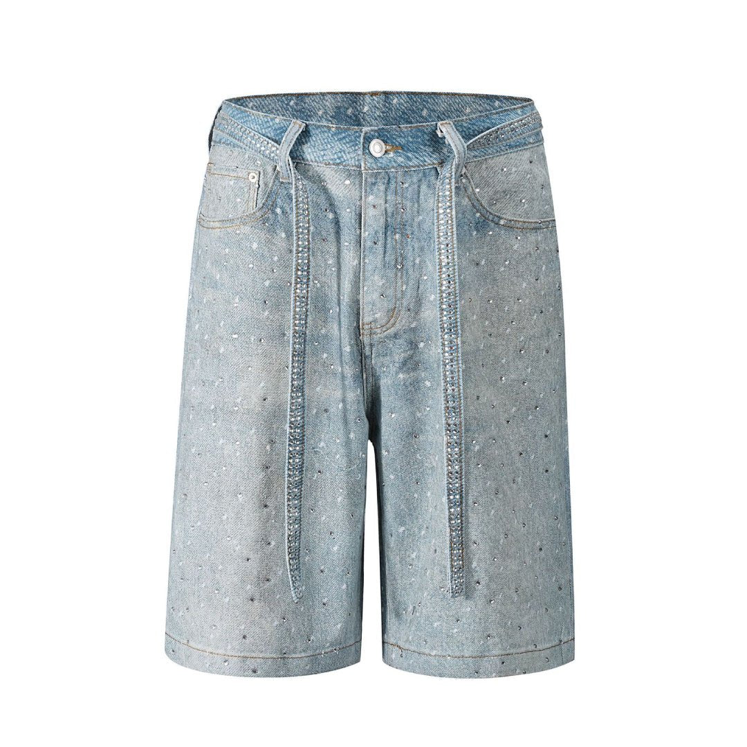 Rhinestone Rodeo Shorts - Thrashink