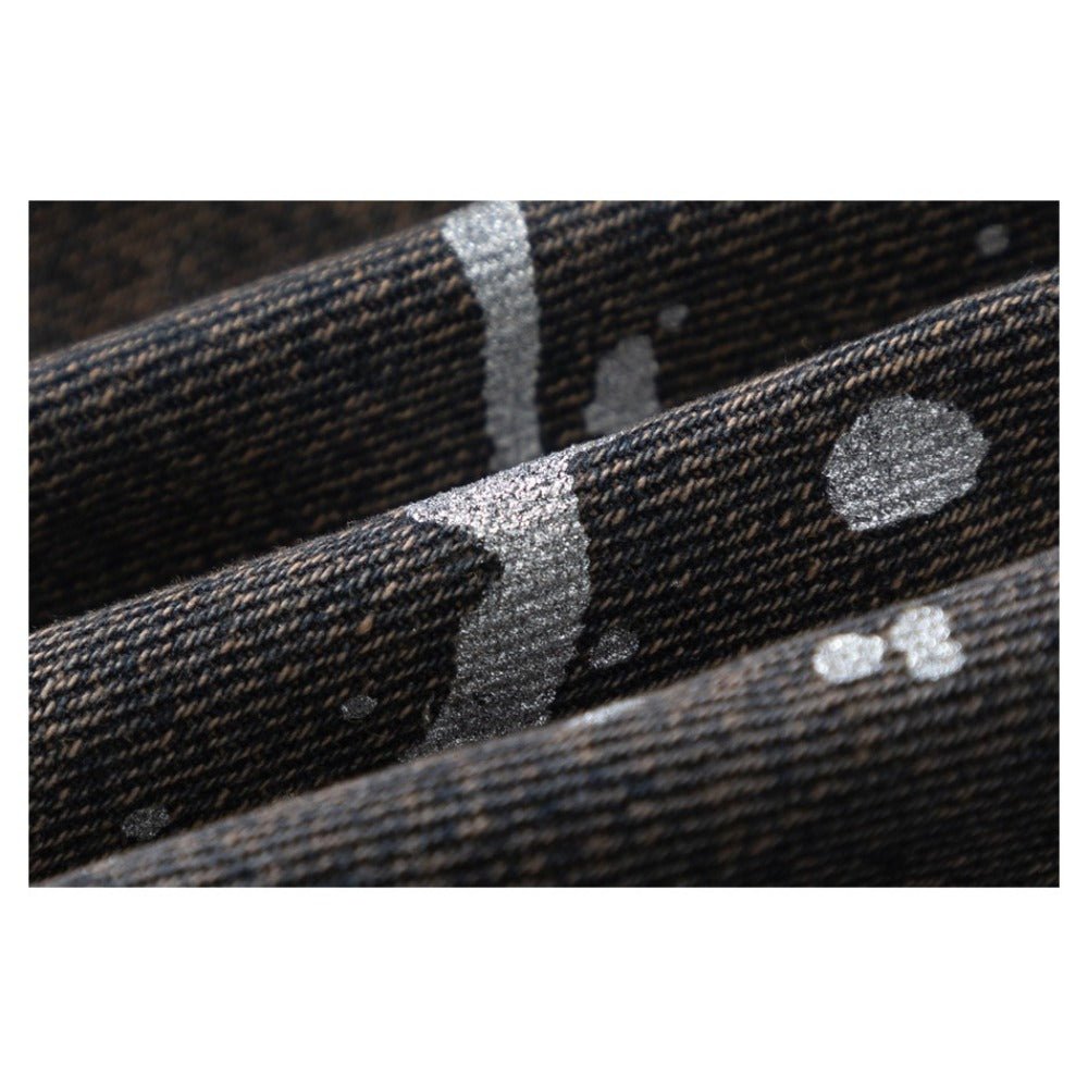 Silver Splatter Cargo Jeans - Thrashink