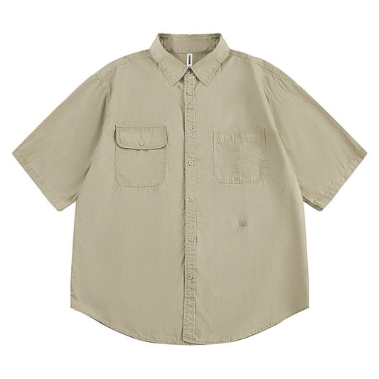 Simple Base Washed Shirt - APEX MADE