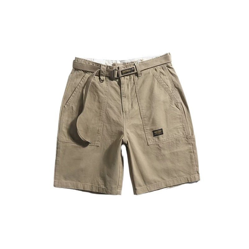 Simple Belted Cargo Shorts - APEX MADE