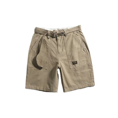 Simple Belted Cargo Shorts - APEX MADE