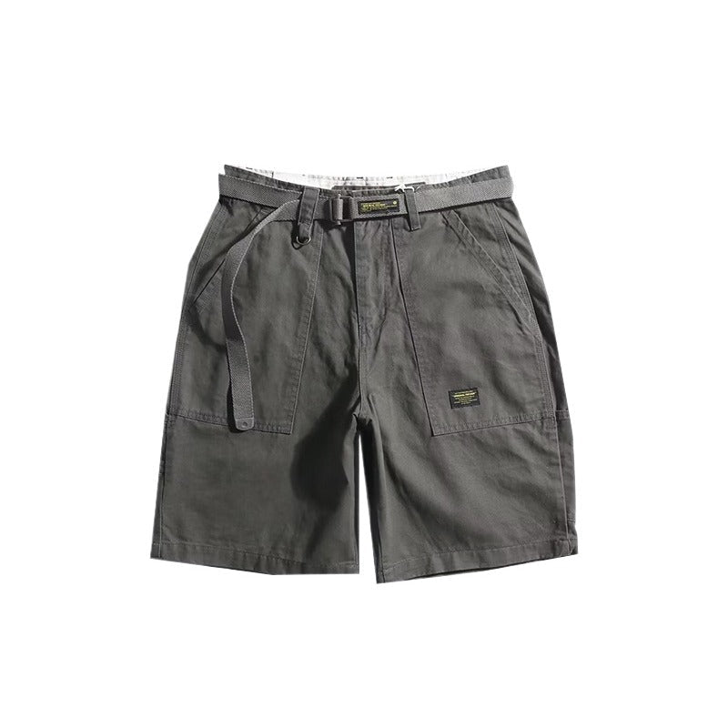 Simple Belted Cargo Shorts - APEX MADE