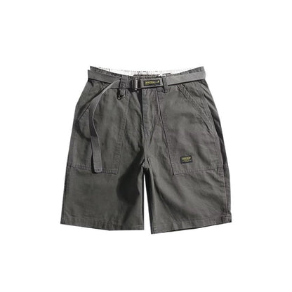 Simple Belted Cargo Shorts - APEX MADE