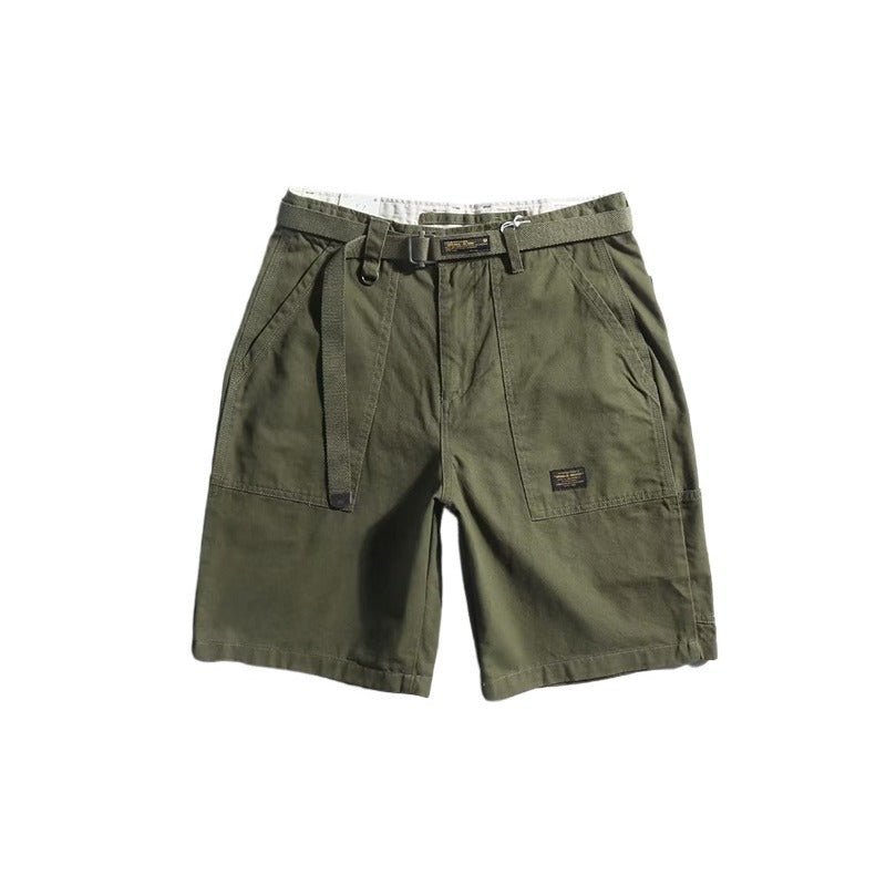 Simple Belted Cargo Shorts - APEX MADE