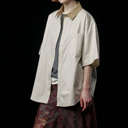Simple Washed Workwear Shirt - Thrashink