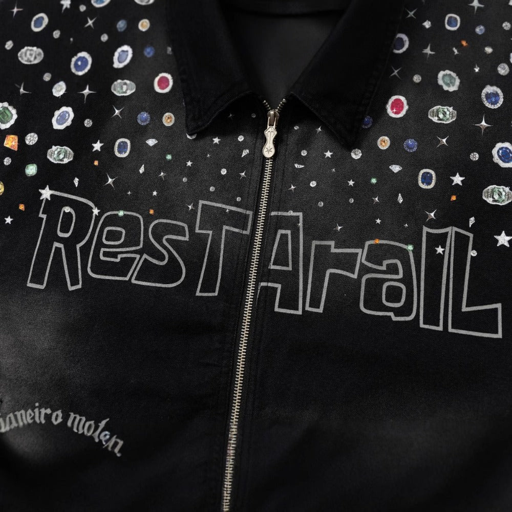 Spray Dyed Ombre Jewel Print Jacket - APEX MADE