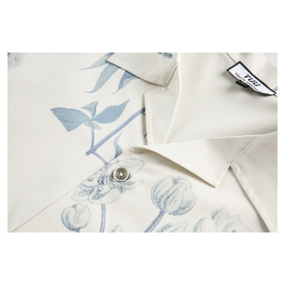 Summer Floral Print Shirt - APEX MADE