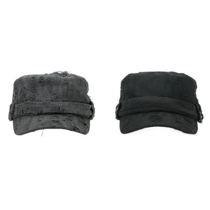 Tattered Rivet Flat Cap - Thrashink