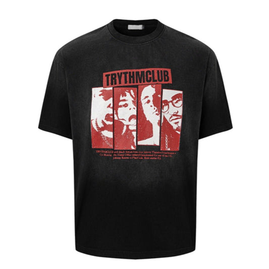 Trythm Club Portrait T-Shirt - Thrashink