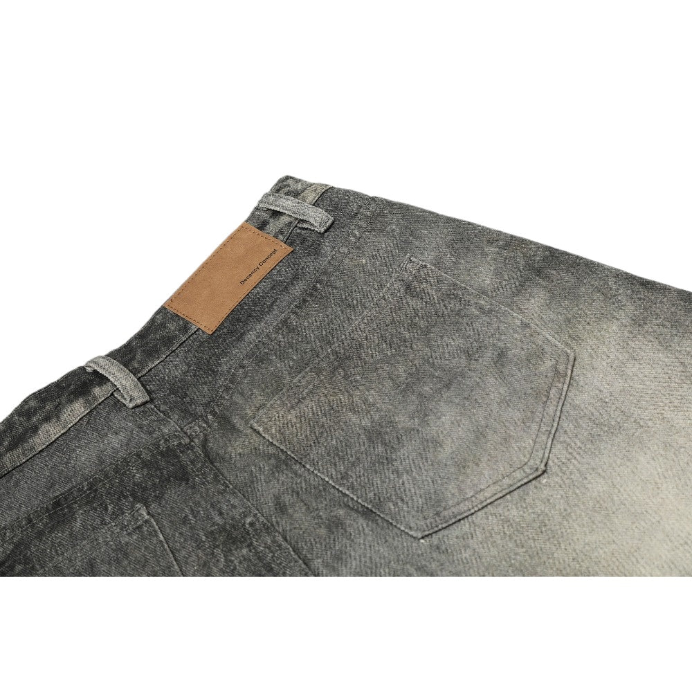 Vintage Deconstructed Scimitar Jeans - Thrashink