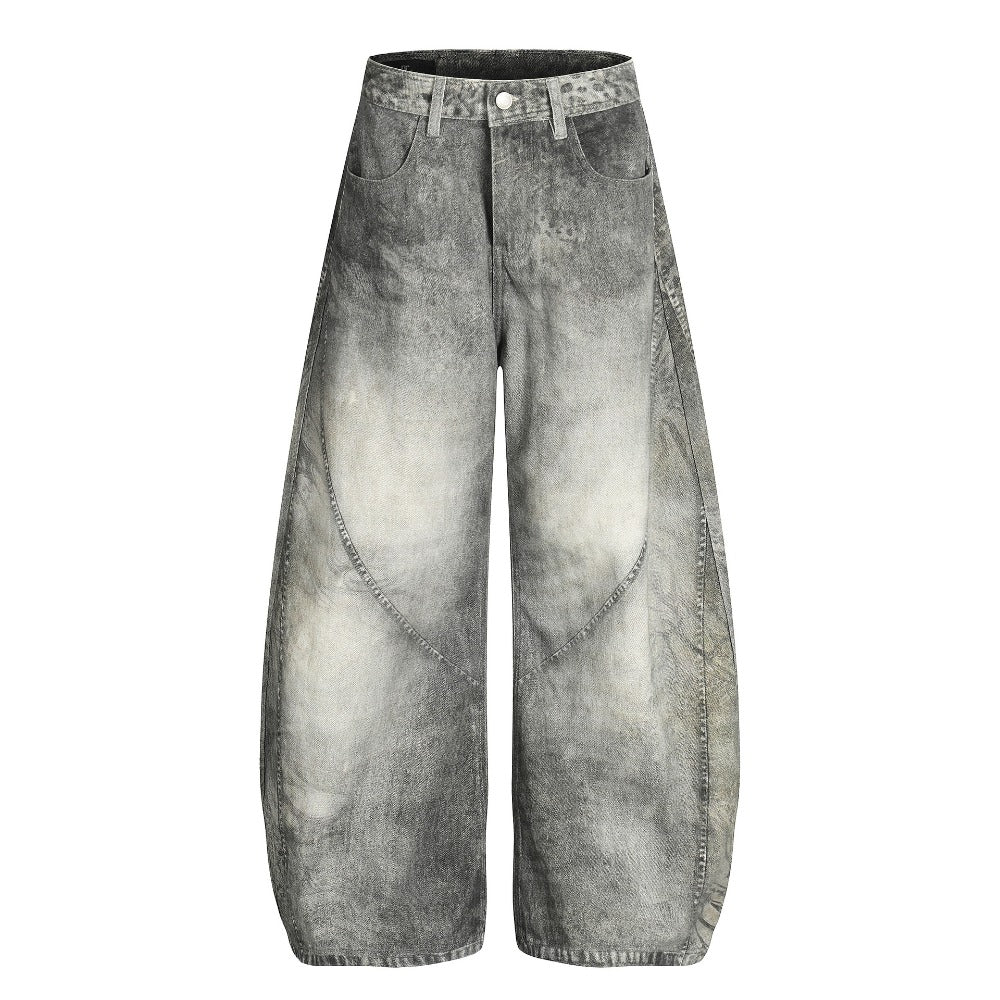 Vintage Deconstructed Scimitar Jeans - Thrashink