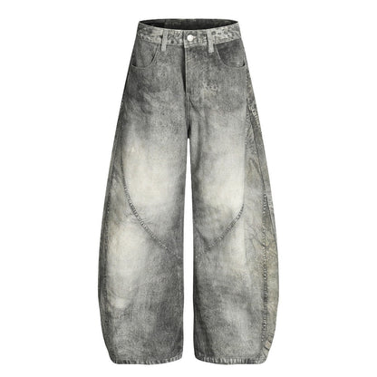 Vintage Deconstructed Scimitar Jeans - Thrashink