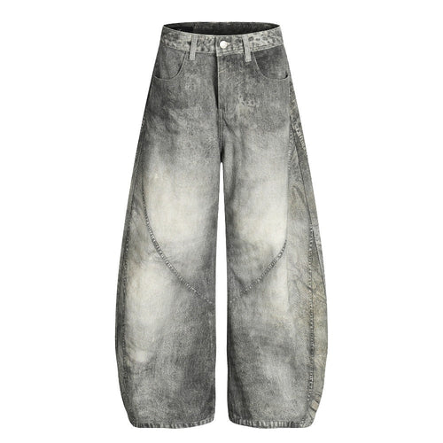 Vintage Deconstructed Scimitar Jeans - Thrashink