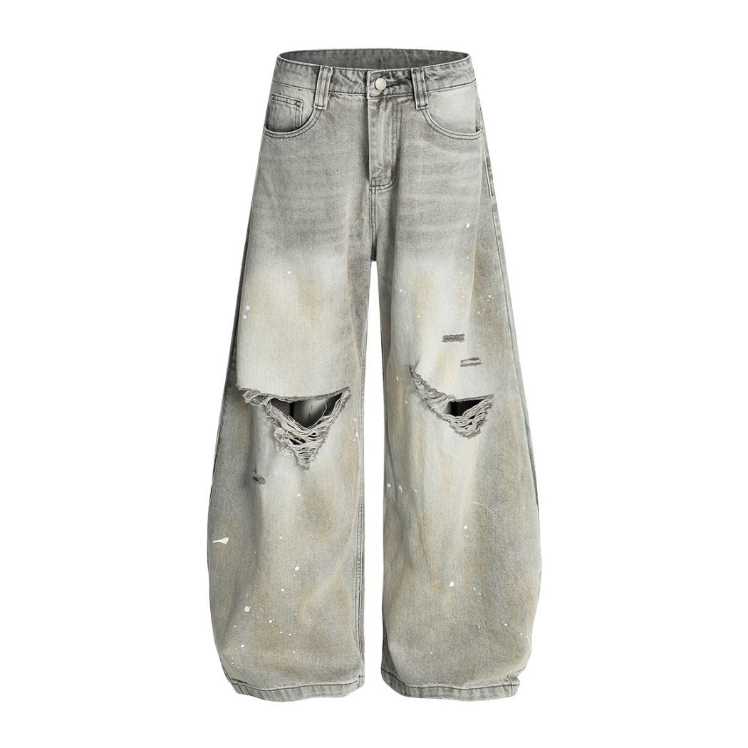 Vintage Ink Splashed Machete Jeans - APEX MADE