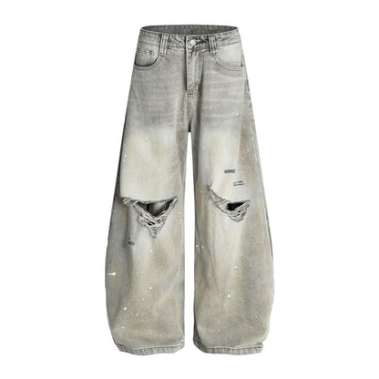 Vintage Ink Splashed Machete Jeans - APEX MADE