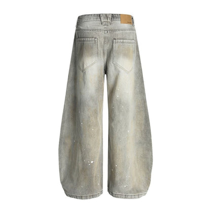 Vintage Ink Splashed Machete Jeans - APEX MADE