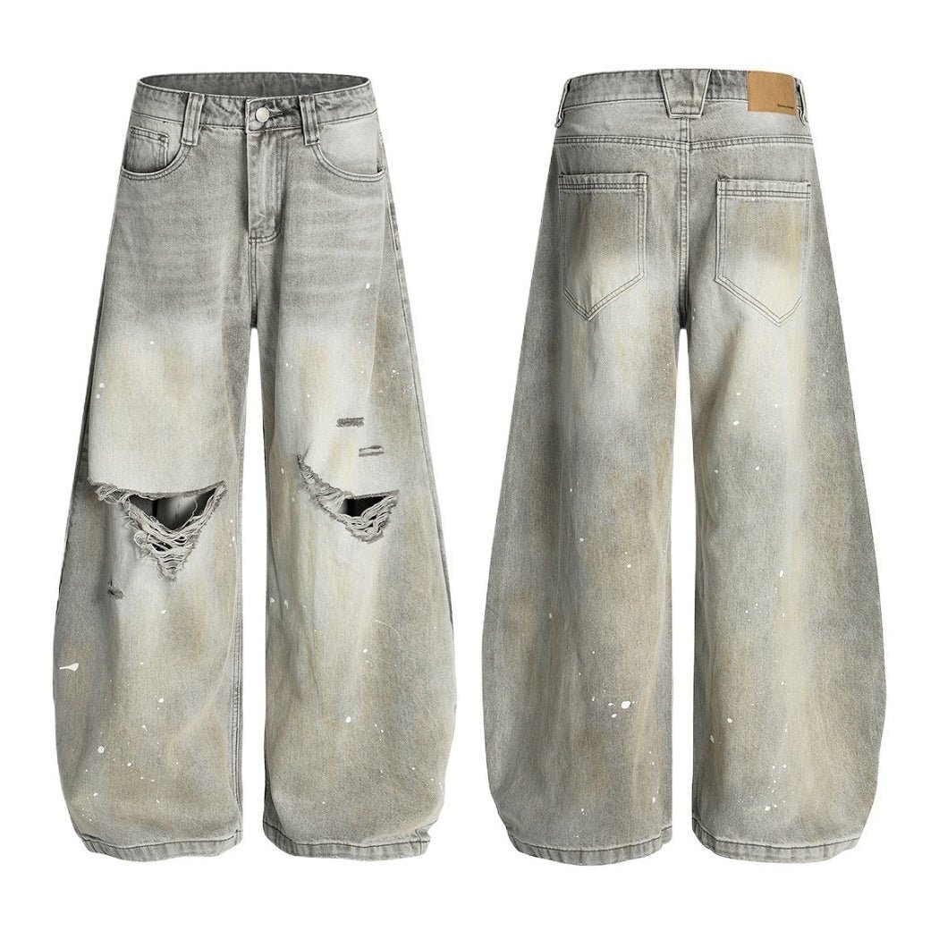 Vintage Ink Splashed Machete Jeans - APEX MADE