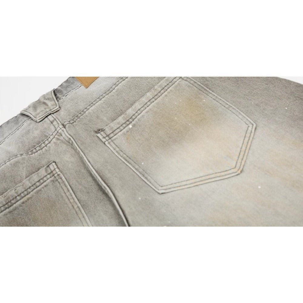 Vintage Ink Splashed Machete Jeans - APEX MADE