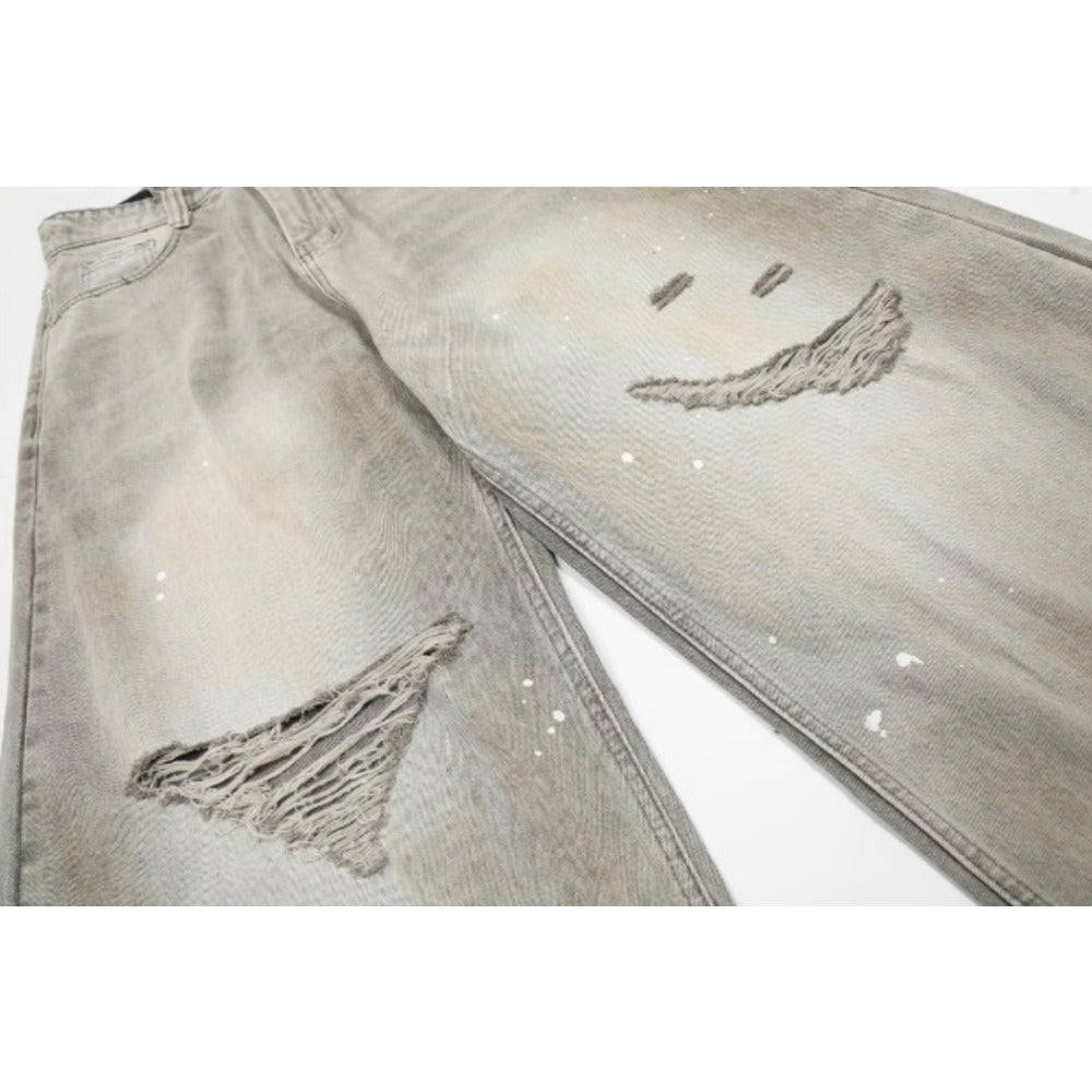 Vintage Ink Splashed Machete Jeans - APEX MADE