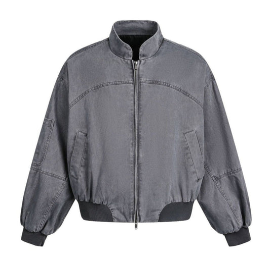 Vintage Multi - Pocket Bomber Jacket - Thrashink
