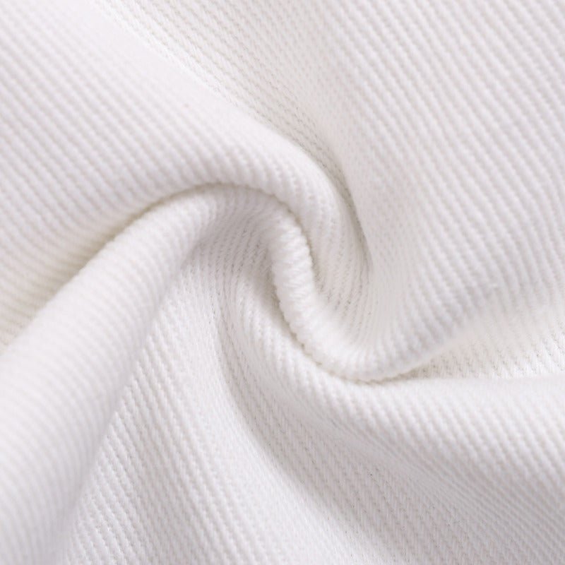 White Wide Leg Loose Fitting Jeans - APEX MADE